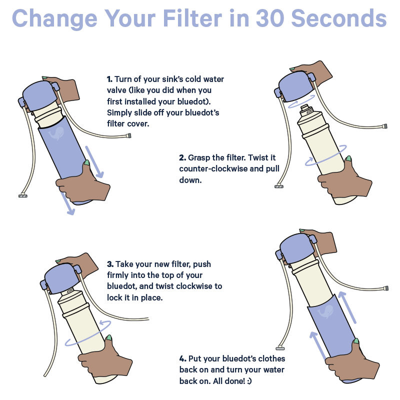 bluedot replacement filter